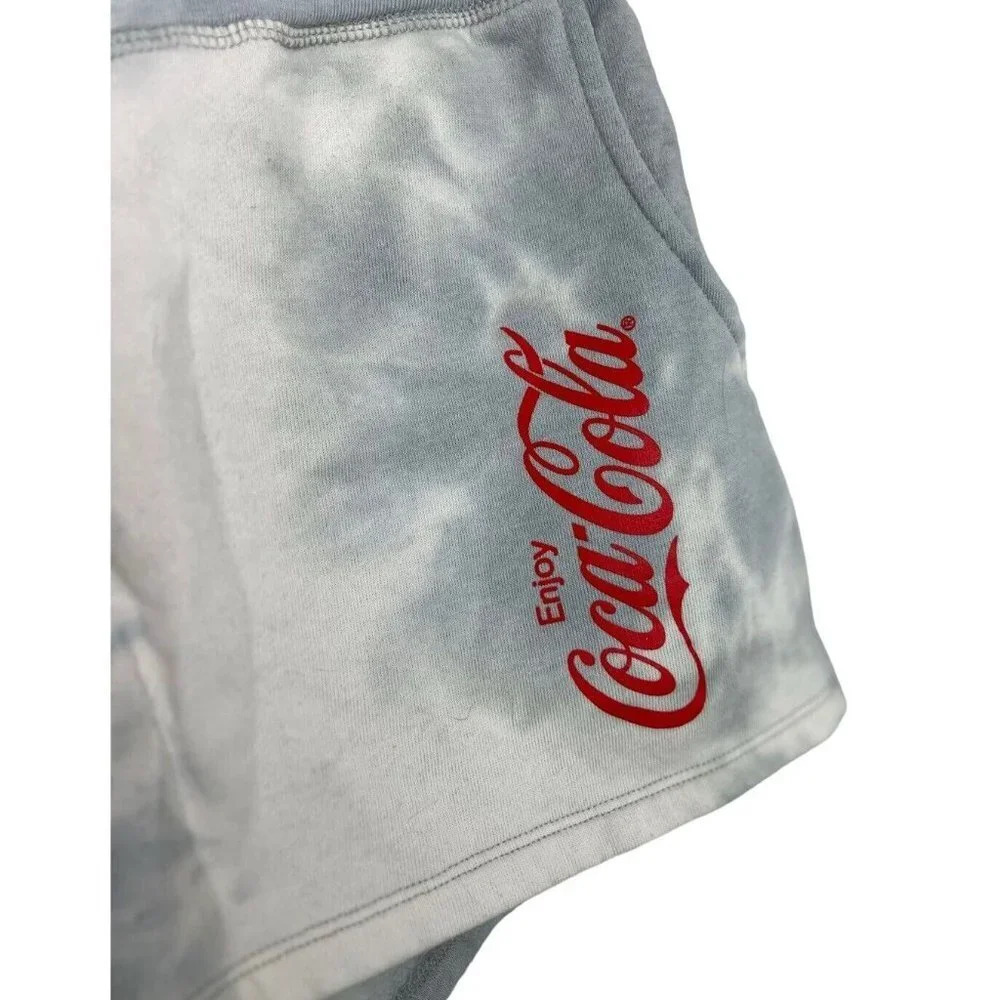 Coca Cola Tie Dye Size XL Cotton Red Logo Tie Waist Women’s - Picture 6 of 7
